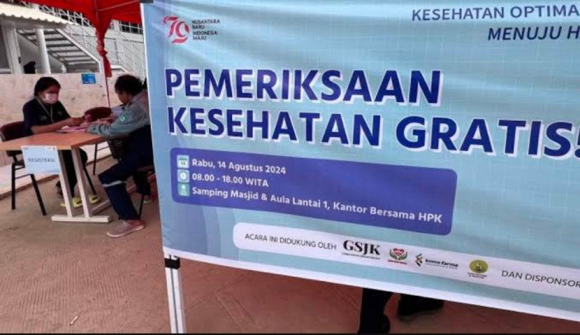 Program Pemeriksaan Kesehatan Gratis kick off di Kota Depok di Puskesmas Beji, Senin (10/02/2025). (Foto: Dok REPUBLIKA)