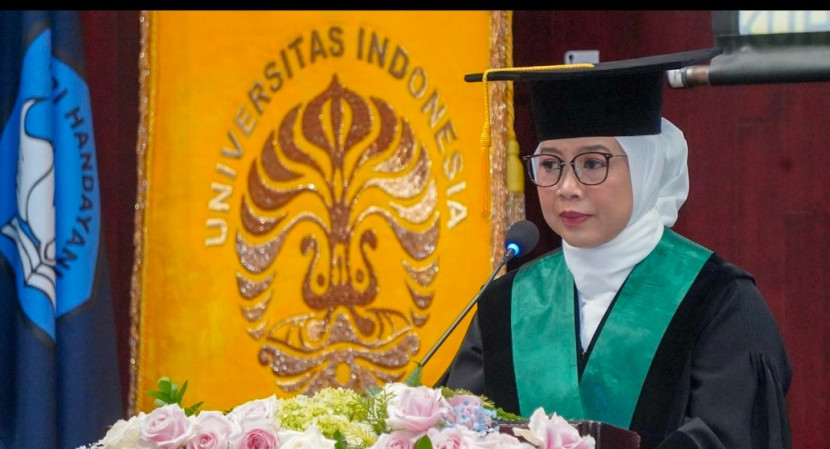 Universitas Indonesia (UI) mengukuhkan Prof. Dr. dr. Murti Andriastuti, Sp.A(K)., sebagai guru besar dalam Bidang Hematologi Onkologi, Fakultas Kedokteran (FK), pada Rabu (5/2) di Aula IMERI FKUI, Kampus UI Salemba. (Foto: Dok Biro Humas & KIP UI)