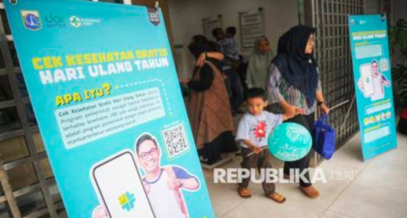 Program Pemeriksaan Kesehatan Gratis yang berulang tahun. (Foto: Dok REPUBLIKA)