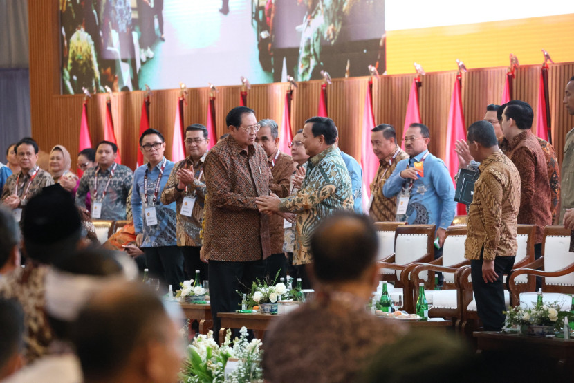 Presiden RI Prabowo Subianto dan Presiden ke-6 RI Susilo Bambang Yudhoyono (SBY). Sumber: Seputar Militer