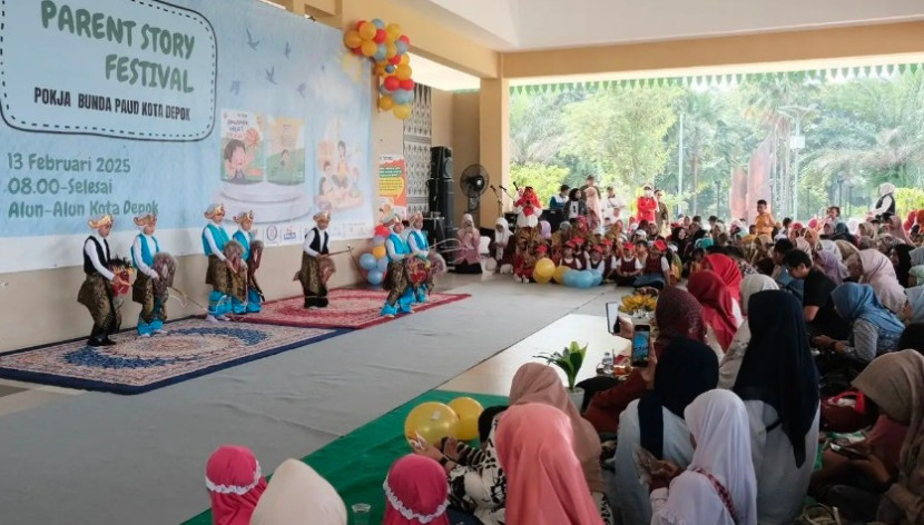 Parent Story Festival di Alun-alun Depok, Kamis (13/02/2025). (Foto: Dok Diskominfo Kota Depok)