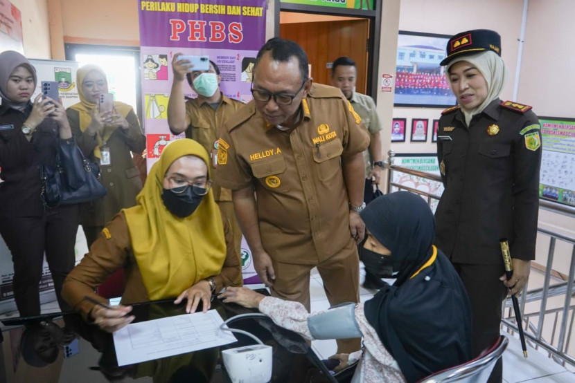 Pelaksanaan program Cek Kesehatan Gratis (CKG) di Kota Cilegon. Foto: Diskominfo Kota Cilegon