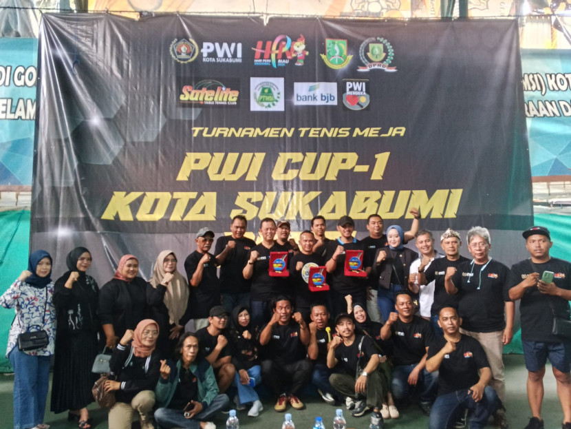 PWI Kota Sukabumi menggelar turnamen Tenis Meja PWI Cup-1 Kota Sukabumi 2025 dalam rangkaian peringatan Hari Pers Nasional (HPN) tahun 2025 di GOR Rengganis Kota Sukabumi, Sabtu (22/2/2025).