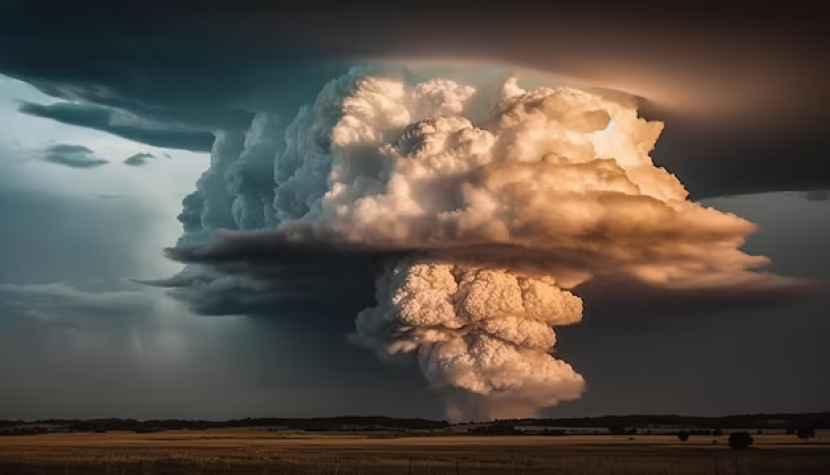 Ilustrasi awan cumulonimbus. Apabila awan ini ada di laut, berhati-hatilah. Sumber: Freepik