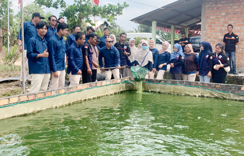 Program Lele Olahan Membawa Sejahtera binaan PTBA di Sukamoro (Lentera Sukamoro). (FOTO: Humas PTBA)