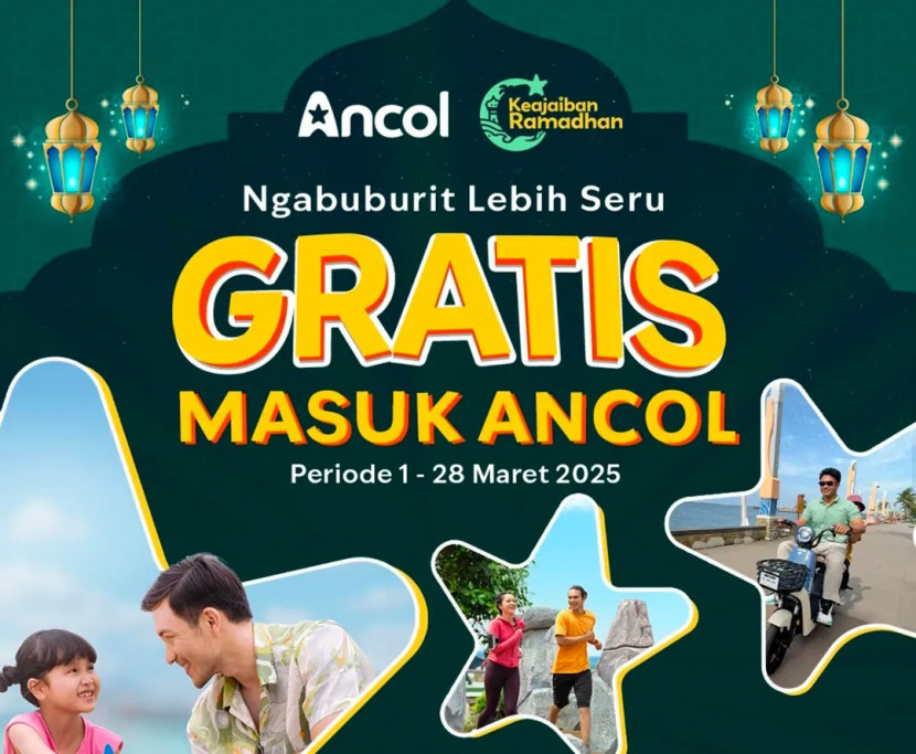 Flayer Ngabuburit masuk Ancol gratis. (Foto: Dok Ancol Taman impian Jakarta) 