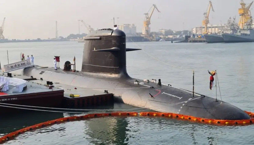 Kapal selam Scorpene milik Angkatan Laut India. Sumber:Indian Navy Scorpene