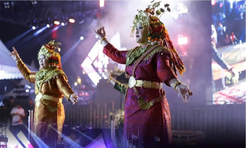 Tarian salah satu kekayaan seni dan budaya Palembang. (FOTO: IG @kebudayaanpalembang)