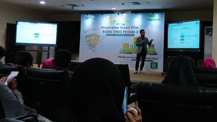 PT Pegadaian berkolaborasi dengan Ikatan Pengusaha Muslimah Indonesia ( IPEMI) Kota Depok mengadakan Seminar Investasi Emas di Gedung Perpustakaan Balai Kota Depok, Selasa (04/03/2025). (Foto: Dok RUZKA INDONESIA) 