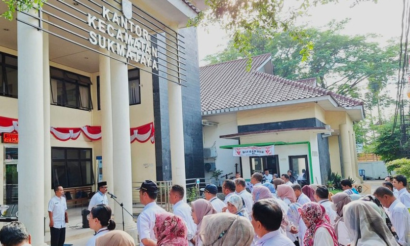 Apel pagi di Kantor Kecamatan Sukmajaya, Kota Depok. (Foto: Dok RUZKA INDONESIA) 