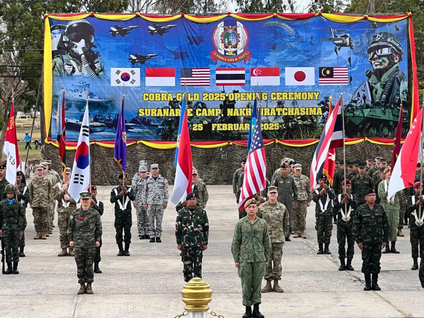 Latihan multilateral Cobra Gold 2025 (CG25) di Camp Suranaree, Thailand. Sumber: Dispenad