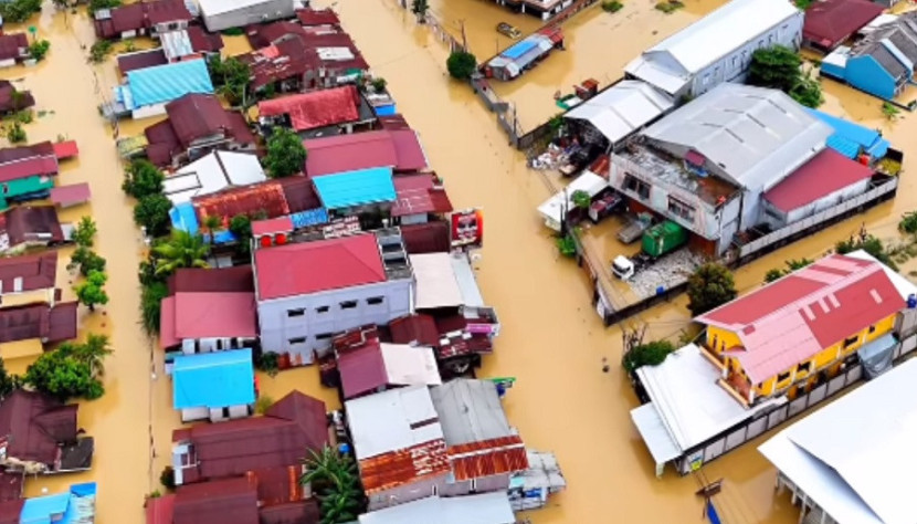 Balikpapan direndam banjir, Jumat (7/3/2025).
