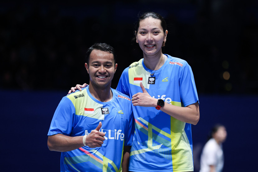 Rehan Naufal Kusharjanto/Gloria Emmanuelle Widjaja mengubur mimpi jagoan Malaysia untuk berprestasi di All England 2025. (PBSI)