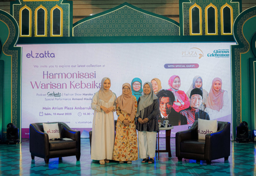 Nara sumber pada talkshow Elzatta di Ambarrukmo Plasa. (FOTO: Elzatta/ Seruni Puti)