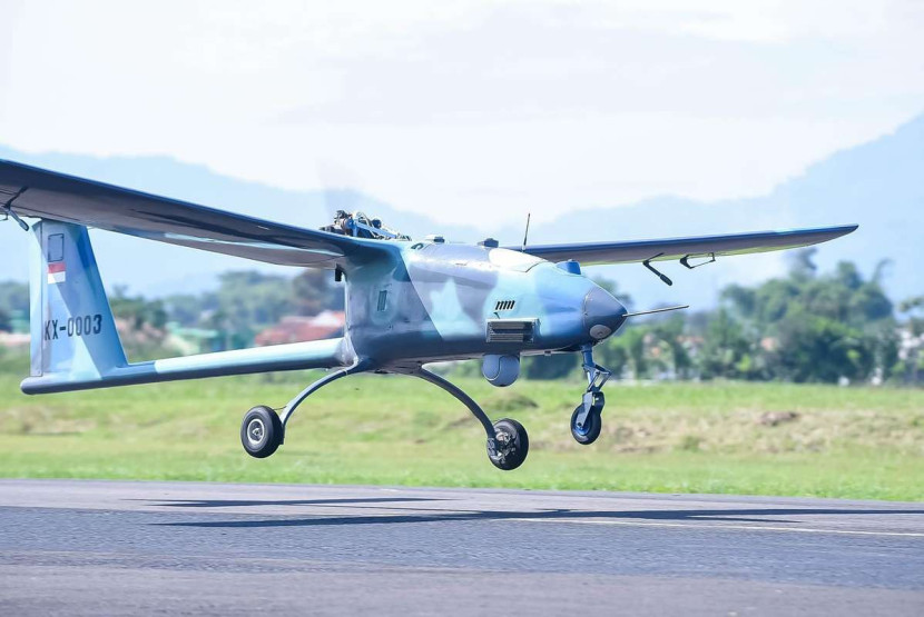 Dron Pengintai Unmanned Aerial Vehicle (UAV) Wulung Buatan PTDI. Foto: Dok Jabarprovgid 