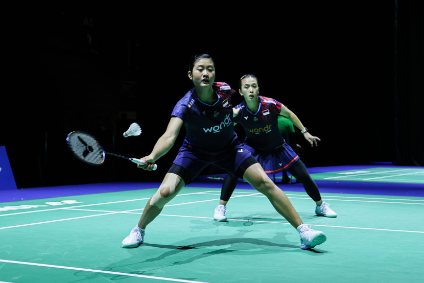 Pasangan ganda putri Febriana Dwipuji Kusuma/Amallia Cahaya Pratiwi melangkah ke semifinal Swiss Open 2025. (PBSI)