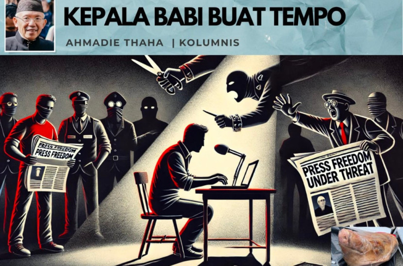 Foto ilustrasi Catatan Cak AT: Kepala Babi Buat Tempo. (Foto: Dok RUZKA INDONESIA) 