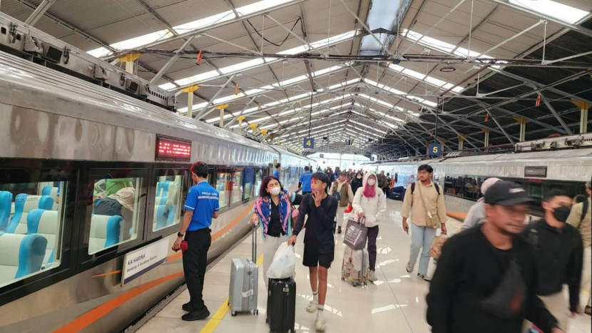 Suasana Stasiun Bandung masa Angkutan Lebaran 202. Foto: Dok Humas PT KAI 