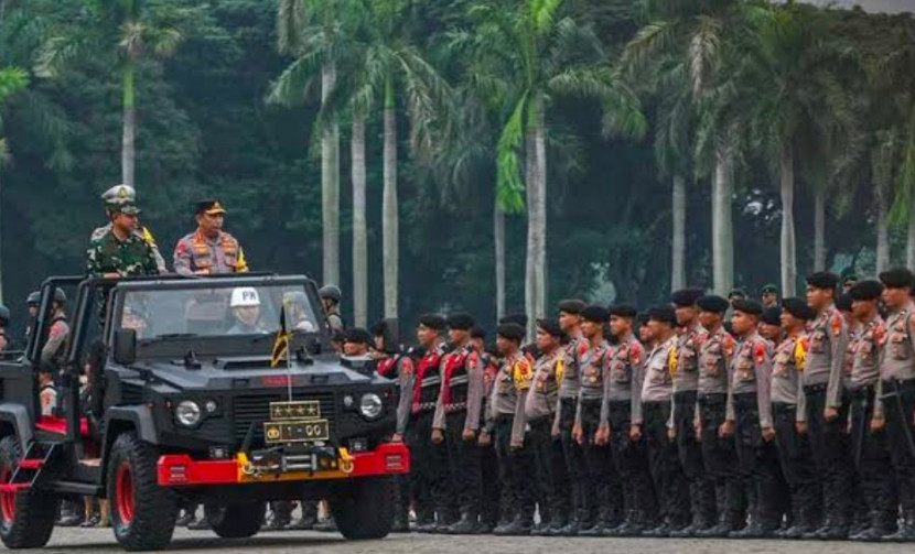 Apel siaga Operasi Ketupat Jaya 2025 Polda Metro Jaya. (Foto: Dok RUZKA INDONESIA) 