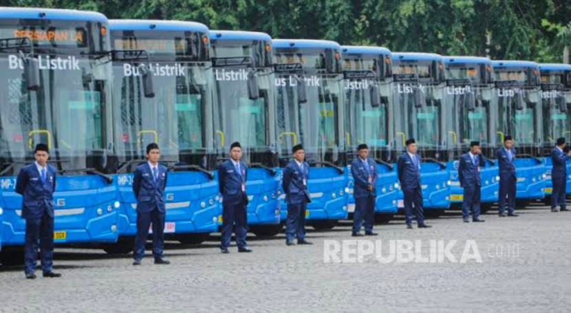 Bus TransJabodetabek. (Foto: Dok REPUBLIKA) 