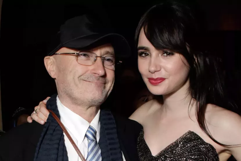 Phil Collins dan Lily Collins. (Getty Images)