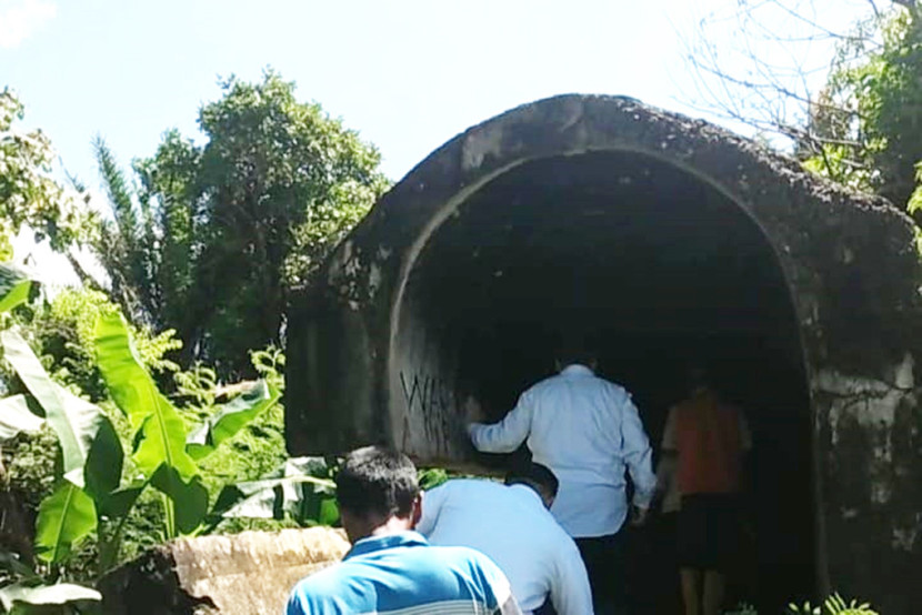 Gua atau bunker Jepang di Jalan AKBP H Umar, Palembang. (FOTO: D Oskandar)