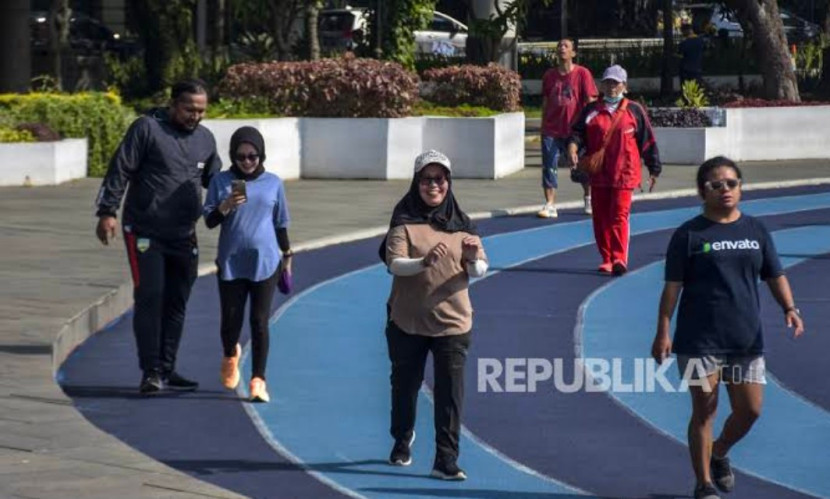 Salah satu fasilitas jogging track di Kota Bogor. (Foto: Dok REPUBLIKA)