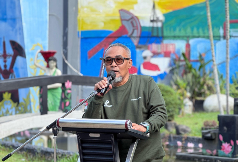 Kepala Perwakilan SKK Migas Sumbagsel, Yunianto pada pembukaan Lifting Olympic. (FOTO Humas SKK Migas).