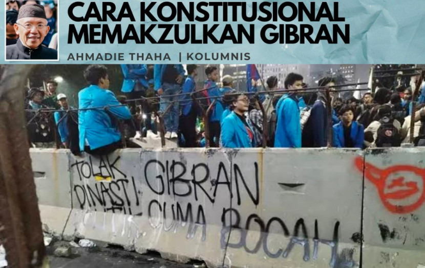 Foto ilustrasi Catatan Cak AT: Cara Konstitusional Memakzulkan Gibran. (Foto: Dok RUZKA INDONESIA)