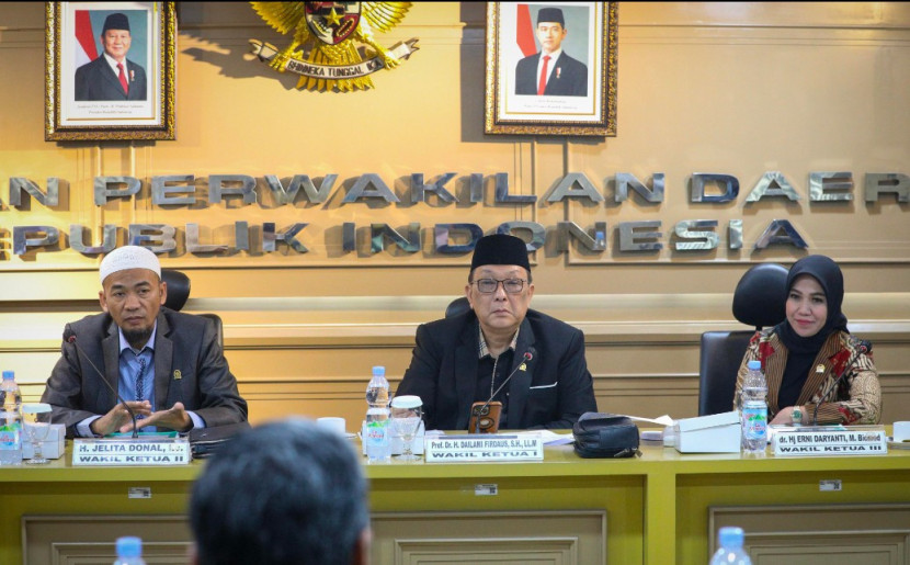 DPD RI menegaskan pentingnya kehadiran negara dalam menjamin keamanan produk, termasuk jaminan kehalalan. (Foto: Dok DPD RI)