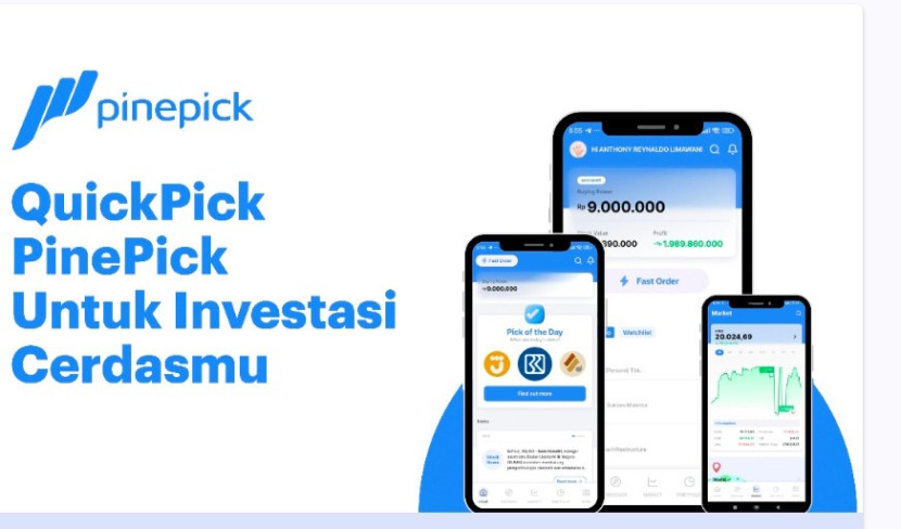 Flayer platform trading PinePick. (Foto: RUZKA INDONESIA)