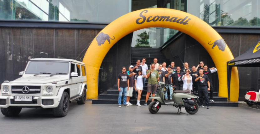Anggota MJI berpose bersama di Scomadi Experience Center Jakarta. dok Motoresto.id