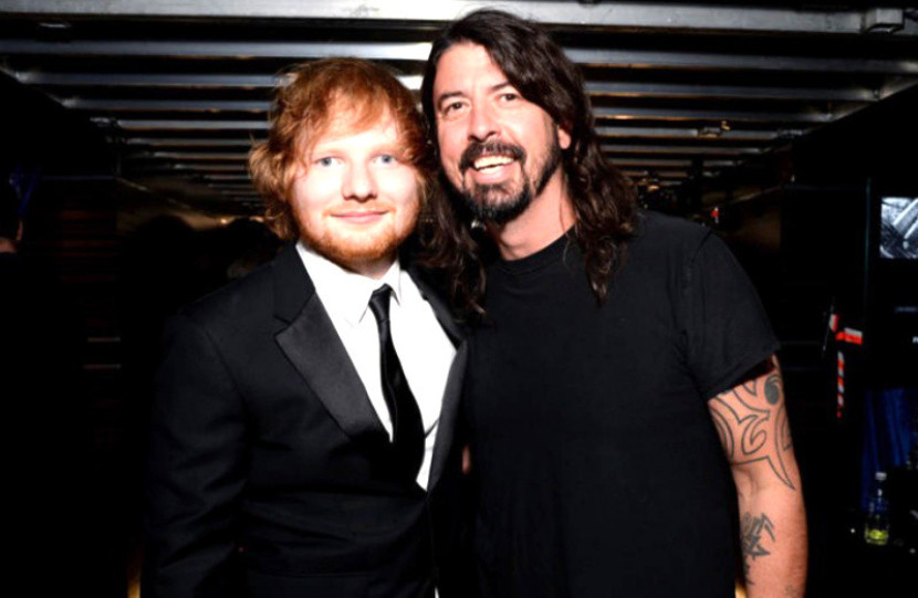 Ed Sheeran dan Dave Grohl/Michael Kovac/WireImage