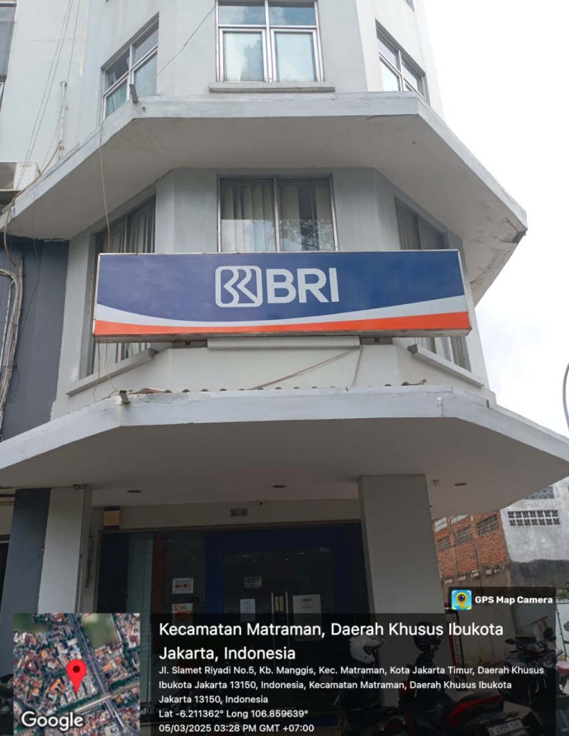 Kantor Kantor Unit Kerja BRI BO Matraman. (Foto: Dok BRI) 