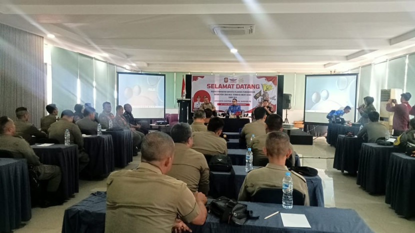 Sosialisasi Peningkatan Pelaksana Pemberantasan Barang Kena Cukai Hasil Tembakau Ilegal (BKCHT) Tahun 2025 di Hotel Fresh Kota Sukabumi, Selasa (20/5/2025).