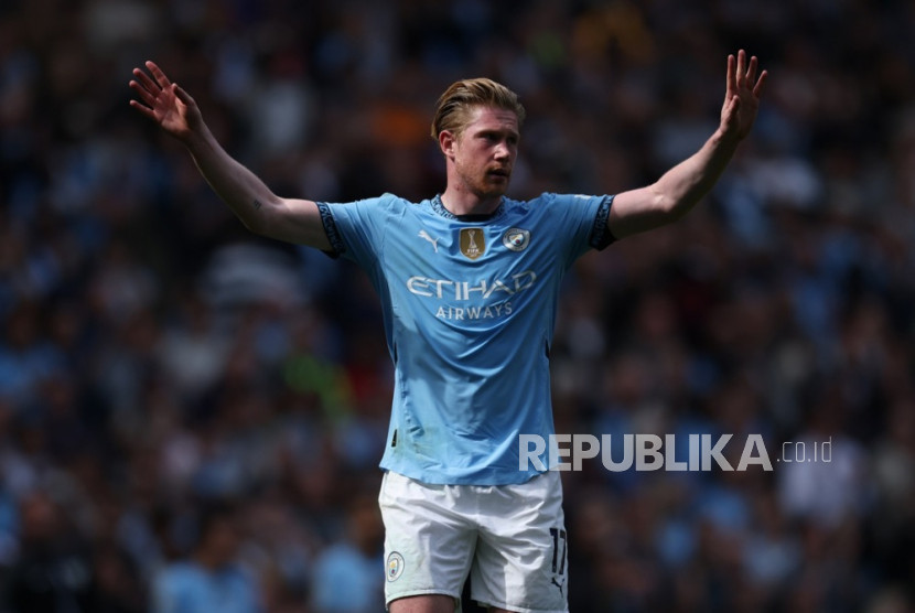 Gelandang Manchester City Kevin De Bruyne.