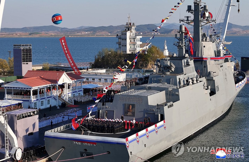 Kapal perang terbaru Korea Utara. Sumber:Yonhap