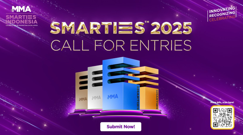 MMA Global Indonesia dengan bangga mengumumkan bahwa pendaftaran SMARTIES™ Indonesia 2025 Awards, sebuah wadah pengakuan marketing terkemuka di negara ini yang merayakan karya inovatif di persimpangan kreativitas, media, dan teknologi, sudah dibuka. (Foto: Istimewa)