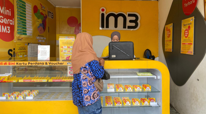 Salah satu titik mitra IM3 di Sukabumi.