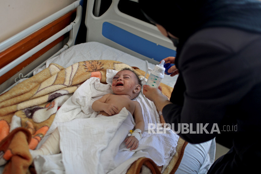 Bayi-bayi di Gaza turut menjadi sasaran genosida Zionis.