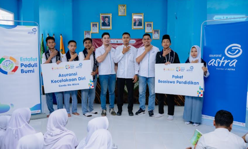 Siswa SMA sedang mengikuti literasi keuangan. dok Asuransi Astra