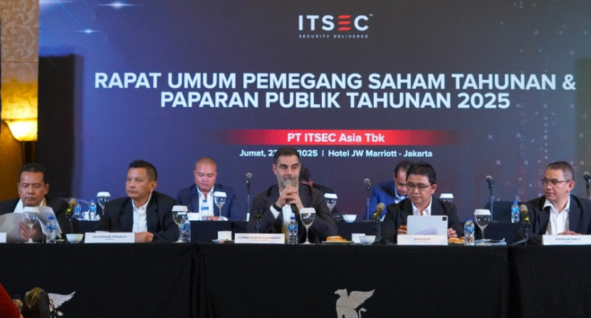 PT ITSEC Asia Tbk resmi mengumumkan hasil RUPST Paparan Publik Tahunan. (Foto: Dok RUZKA INDONESIA)