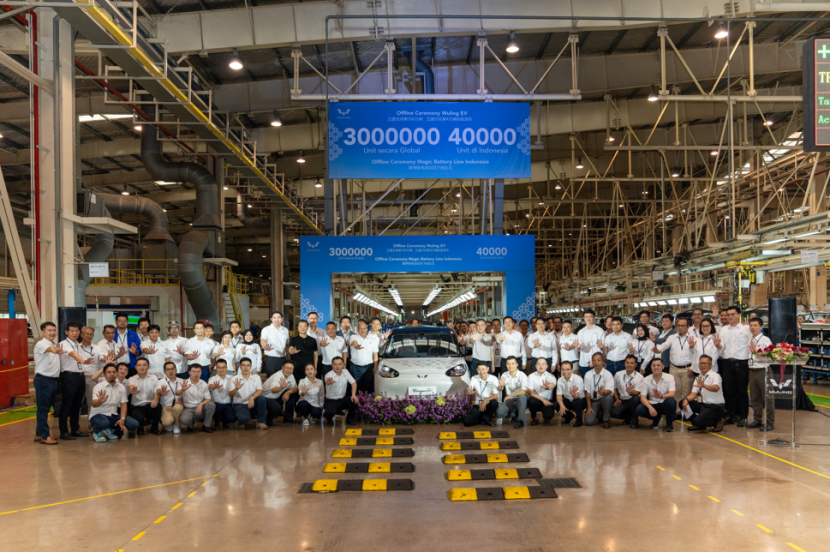 Wuling Rayakan Produksi 3.000.000 Unit Mobil Listrik Secara Global dan 40.000 Unit EV di Indonesia (Doc. Wuling Indonesia).