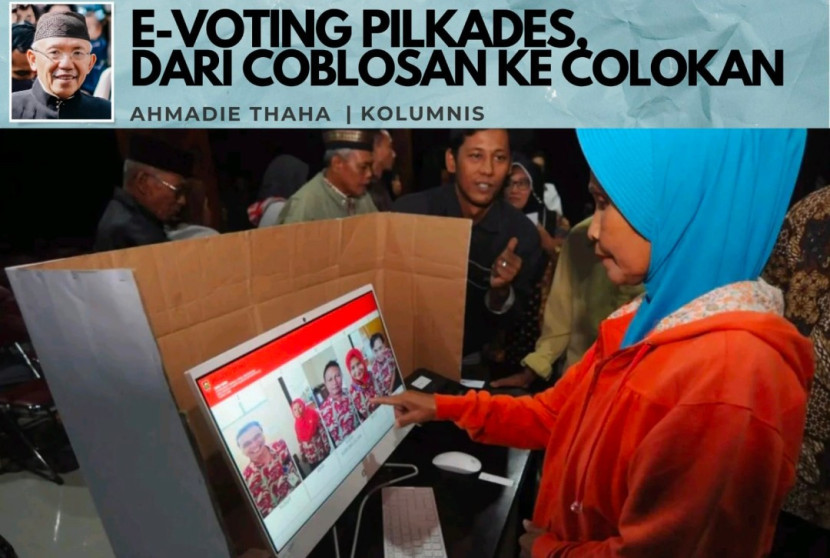 Foto ilustrasi Catatan Cak AT: E-Voting Pilkades: Dari Coblosan ke Colokan. (Foto: Dok RUZKA INDONESIA)