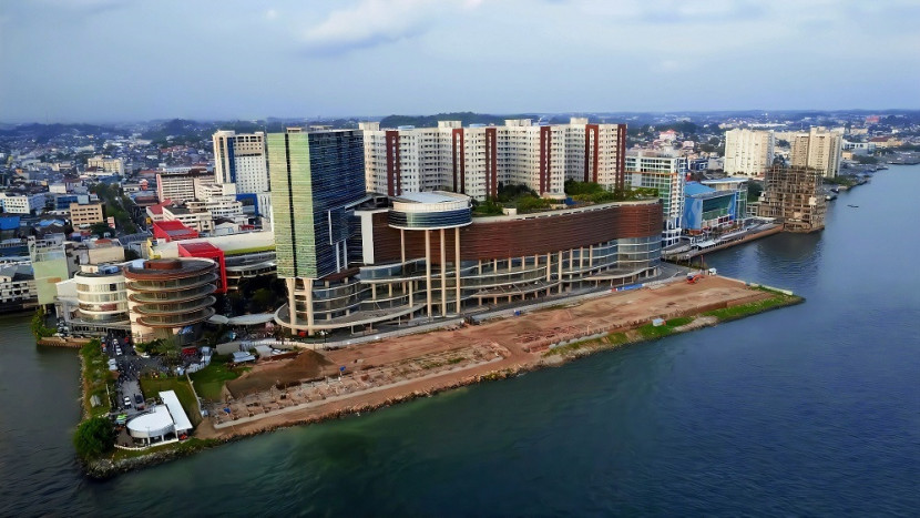 Kota Balikpapan, via drone. (Sekitarkaltim.ID)