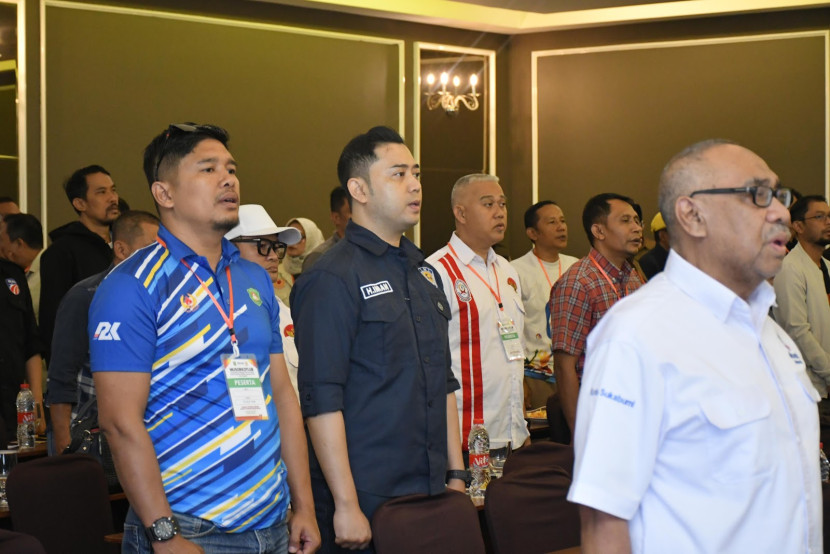 Musorkotlub) Komite Olahraga Nasional Indonesia (KONI) Kota Sukabumi periode 2025–2029 digelar di Hotel Balcony, Selasa (27/5/2025).