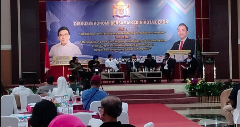 Diskusi KADIN Kota Depok bertajuk “Membangun Kewirausahaan dan Mendorong Pertumbuhan Investasi” yang berlangsung di Hotel BW Depok Rabu (27/05/2025). (Foto: Dok RUZKA INDONESIA)