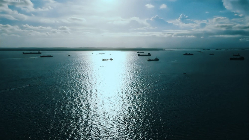 Teluk Balikpapan, Kota Balikpapan, Kaltim via drone. (Sekitarkaltim.ID)