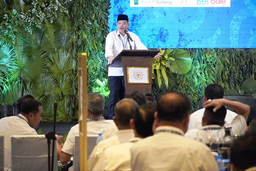 Bupati Lahat Bursah Zarnubi sebagai Ketua APKASI (2025 - 2030) menyampaikan pidato perdana pada Munas VI APKASI. (FOTO: IG @ariefrohman838/ @bursah_zarnubi)
