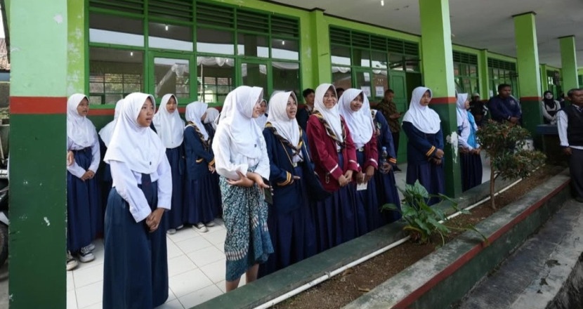 Para peserta olimpiade siswa di Kota Sukabumi.